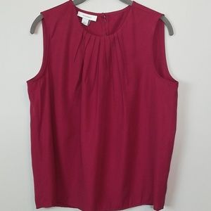 Dressbarn Red Sleeveless Top